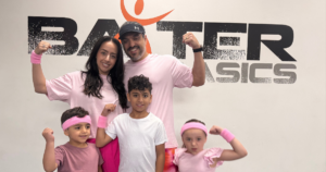 Maait family during the Calories for Cancer 2025 event in Baxter Basics