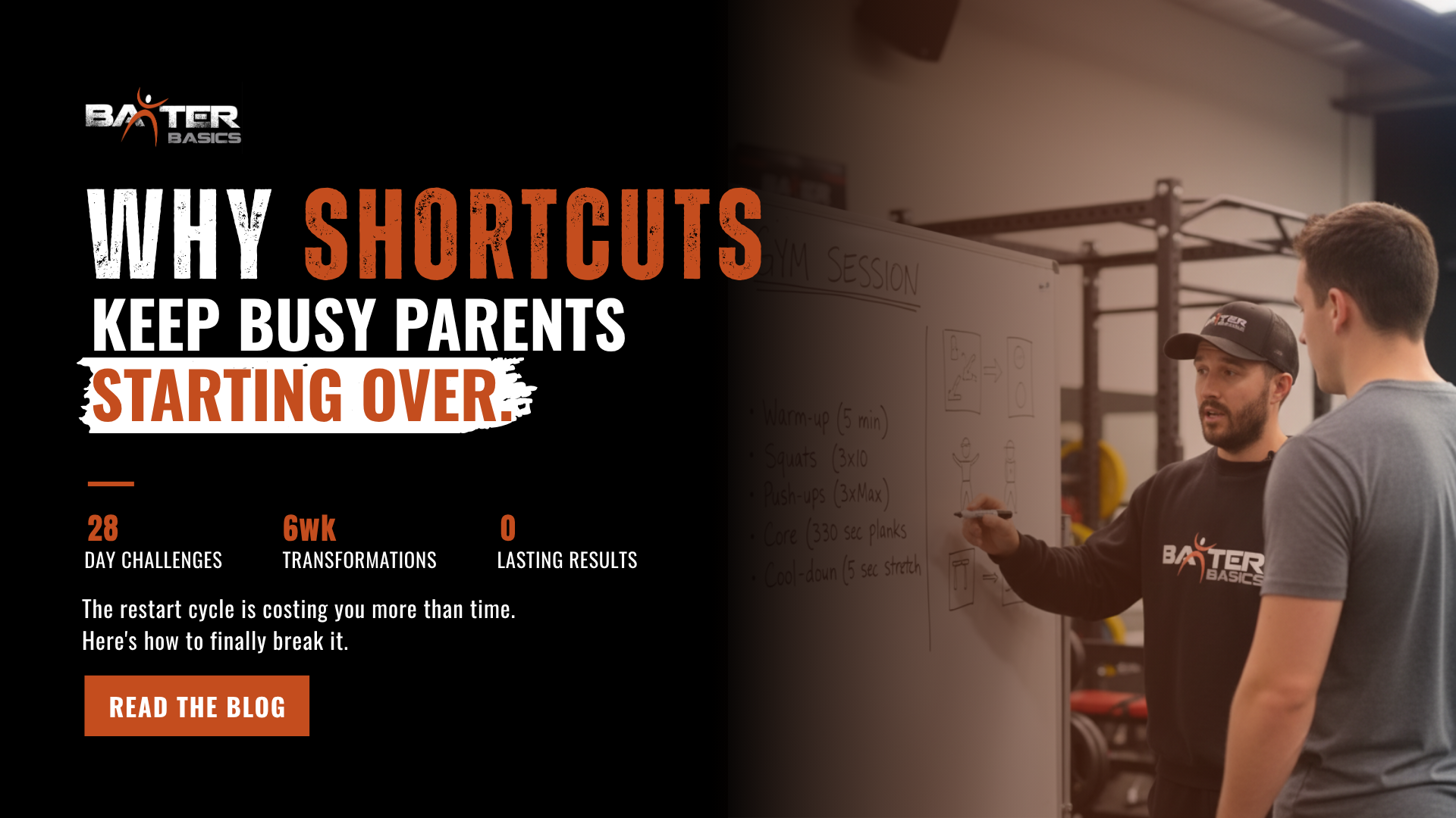 Busy parent breaking the fitness shortcut cycle with consistent strength training